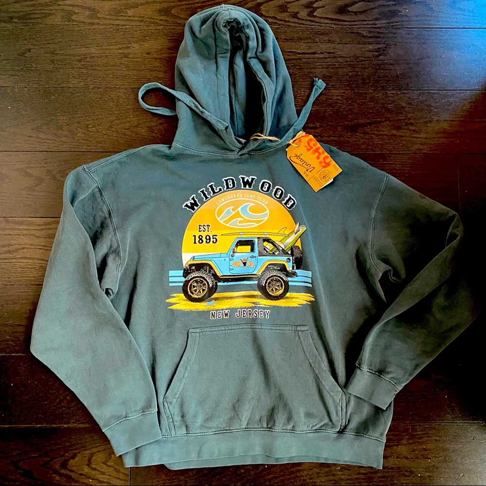 NET U.S. Vintage Wildwood, NJ Surf Design Sweatshirt